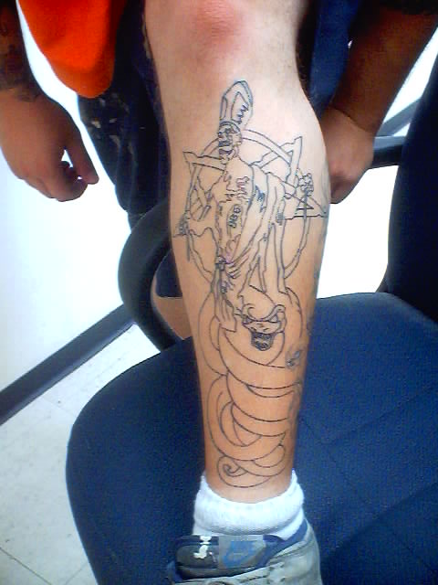Leroy's shin will never be the same.