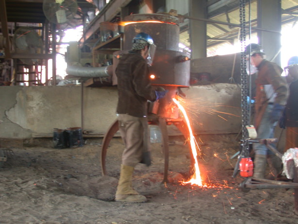 molten metal is sweet.