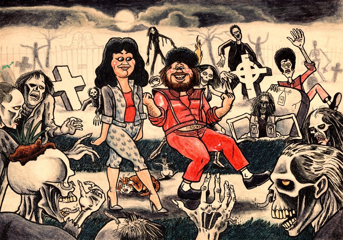 Personalised Birthday card inspired by real life horror Michael Jackson!!!!!
