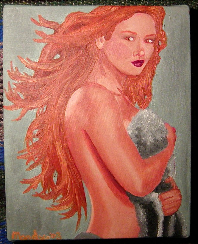 small painting, gift for a friend.