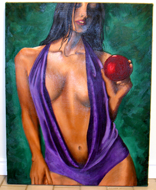 first painting in a series of three formerly in club rockit, toronto.